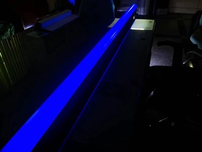 Extrusions de plàstic acrílic per a benzinera
